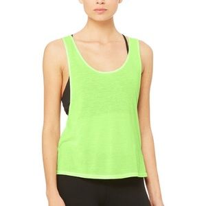 🍊NWT Alo Marina Tank in Glow stick marble